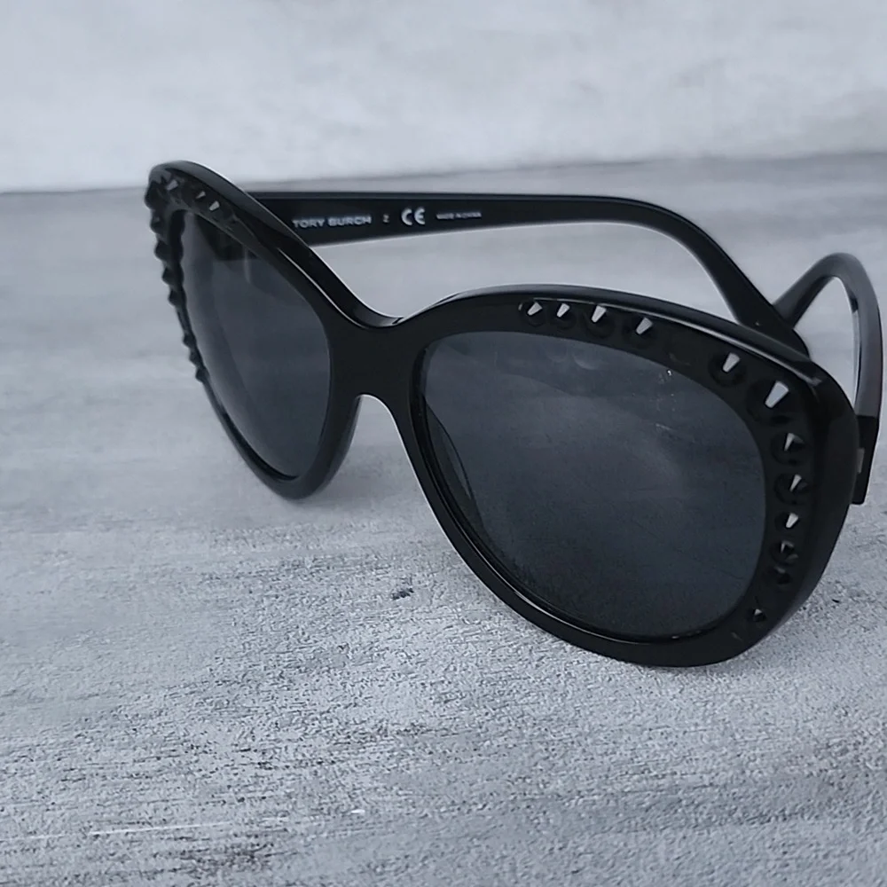 Tory Burch Rhinestone Cat Eye Sunglasses TY7057- B